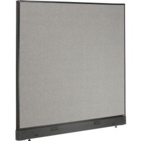 GLOBAL EQUIPMENT Interion    Electric Office Partition Panel, 60-1/4"W x 46"H, Gray 240226EGY